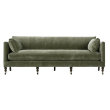 Load image into Gallery viewer, Madeline  90&quot; Express Sofa - Antiqued Moss Velvet