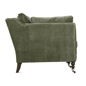 Madeline  90" Express Sofa - Antiqued Moss Velvet