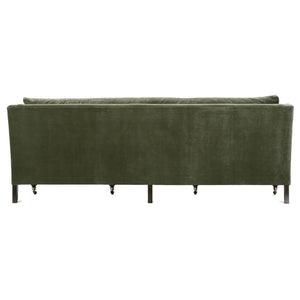Madeline  90" Express Sofa - Antiqued Moss Velvet