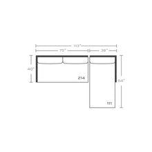 Load image into Gallery viewer, Madeline Sectional - 111/214