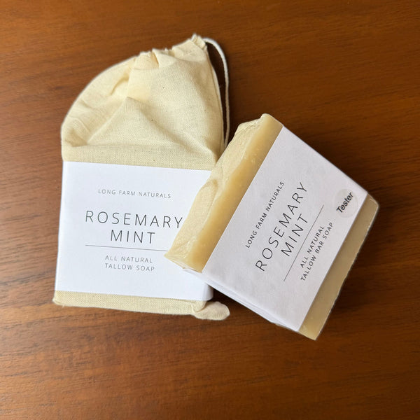 Rosemary Mint All Natural Tallow Bar Soap