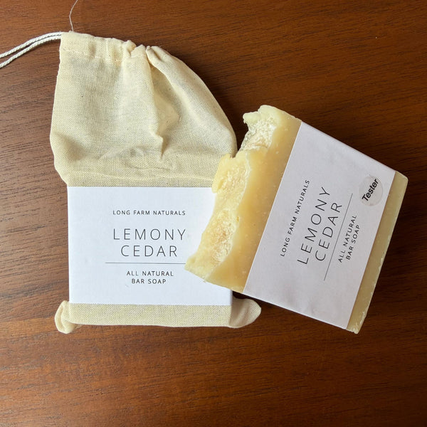 Lemony Cedar All Natural Tallow Bar Soap