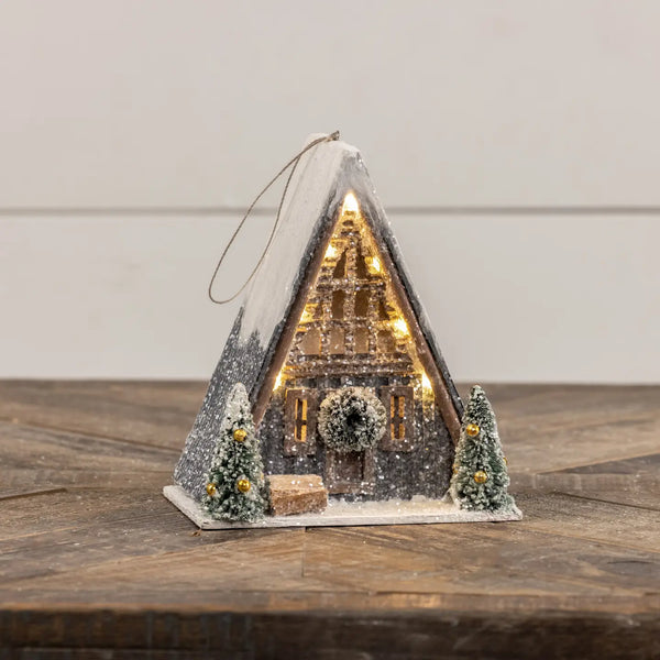 A Frame Cabin Ornament