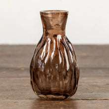 Load image into Gallery viewer, Amber Glass Bud Vase