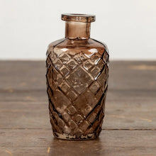 Load image into Gallery viewer, Amber Glass Bud Vase