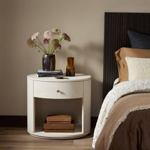 Load image into Gallery viewer, Amelia Oval One Drawer Nightstand