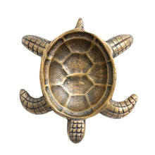 Load image into Gallery viewer, Antiqued Brass Aluminum Tortoise Dish