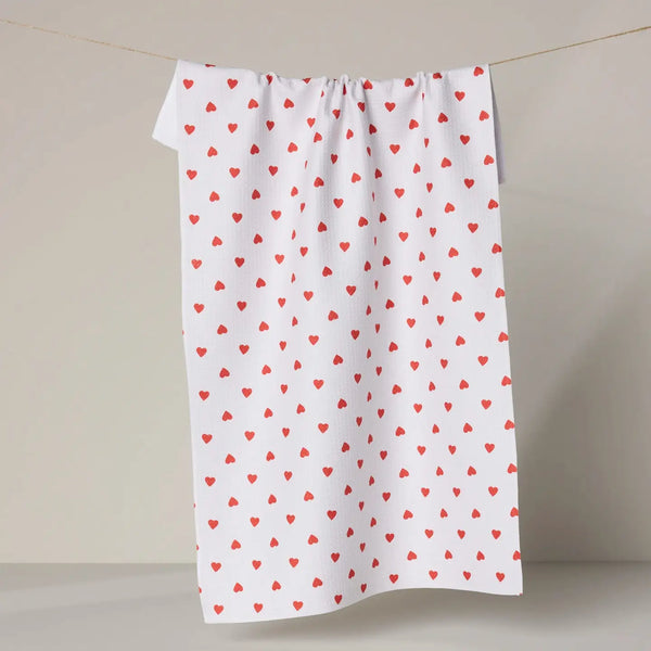 Baby Hearts Tea Towel