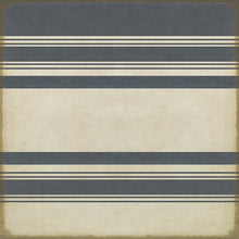 Load image into Gallery viewer, Blue and White Stripes Vinyl Floorcloth