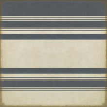 Load image into Gallery viewer, Blue and White Stripes Vinyl Floorcloth