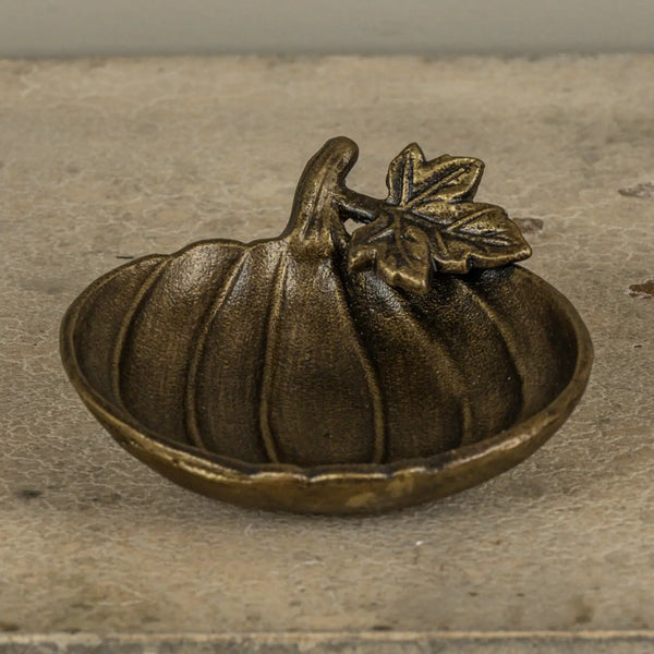 Bronze Pumpkin Dish