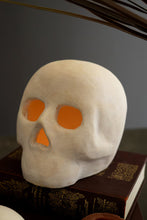 Load image into Gallery viewer, Cement Halloween Skulls Luminaries