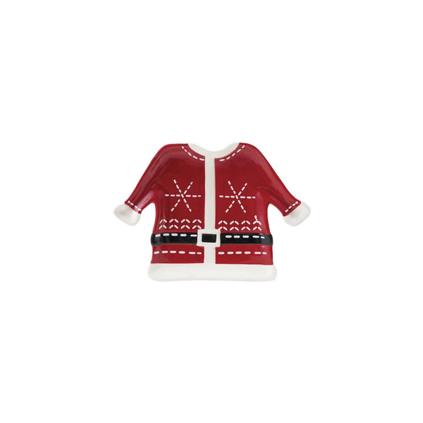 Ceramic Santa Coat Shaped Plate