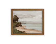 Load image into Gallery viewer, Cliffside Stillness Vintage Framed Canvas Art
