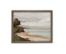 Load image into Gallery viewer, Cliffside Stillness Vintage Framed Canvas Art