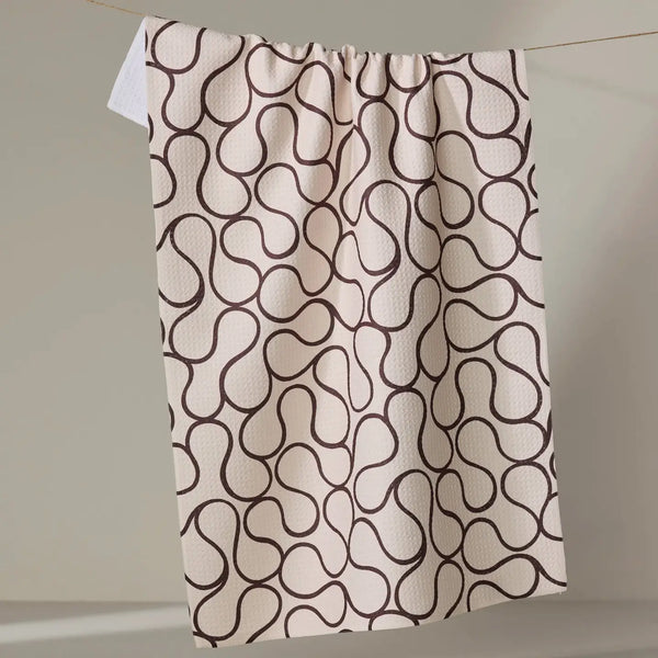 Coffee Swirl Tea Towel