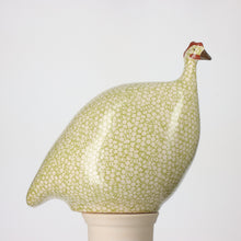 Load image into Gallery viewer, Guinea Fowl White Speckled Green Leaf - Colette