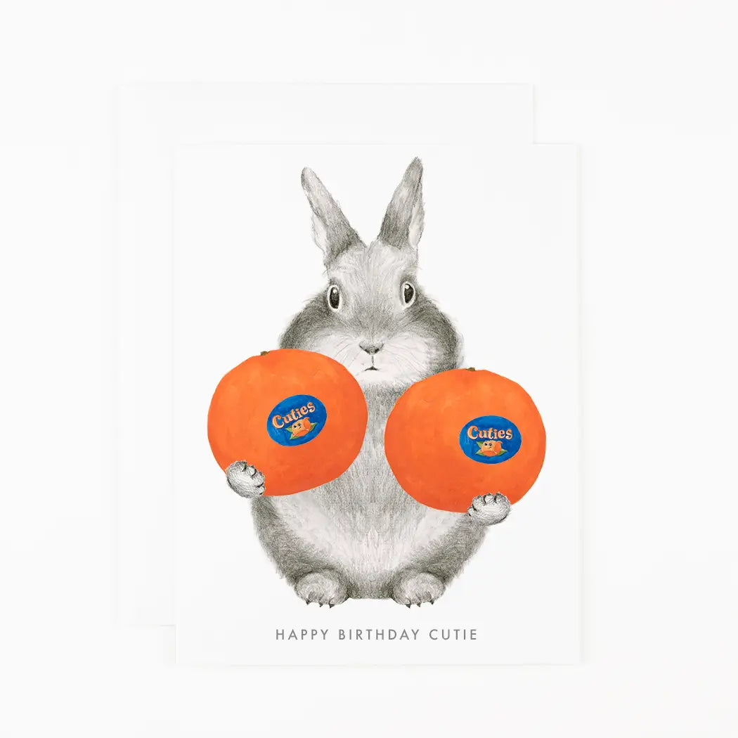 Happy Birthday Cutie Bunny Card