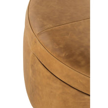Load image into Gallery viewer, Cyrus 36" Round Leather Storage Ottoman
