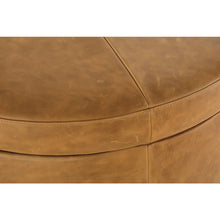Load image into Gallery viewer, Cyrus 36" Round Leather Storage Ottoman