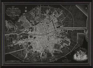 Dublin 1797 Map Art