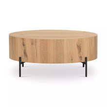 Load image into Gallery viewer, Eaton Drum Coffee Table - Light Oak