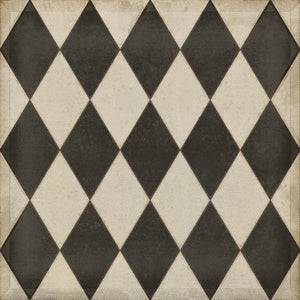 Edward Diamonds Vinyl Floorcloth