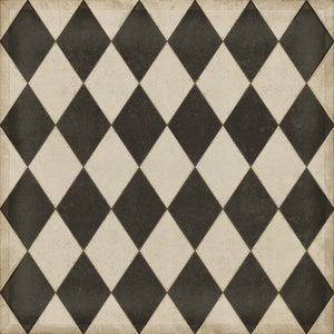 Edward Diamonds Vinyl Floorcloth