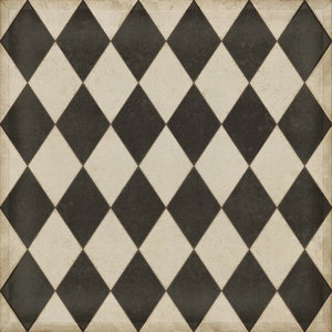 Edward Diamonds Vinyl Floorcloth