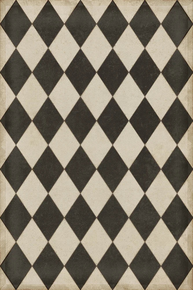 Edward Diamonds Vinyl Floorcloth