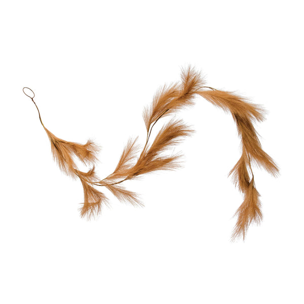 Faux Sand Pampas Grass Garland