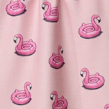 Load image into Gallery viewer, Flamingo Floatie Tea Towel