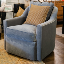 Load image into Gallery viewer, Floor Model Hollins Swivel Chair - Slate Velvet