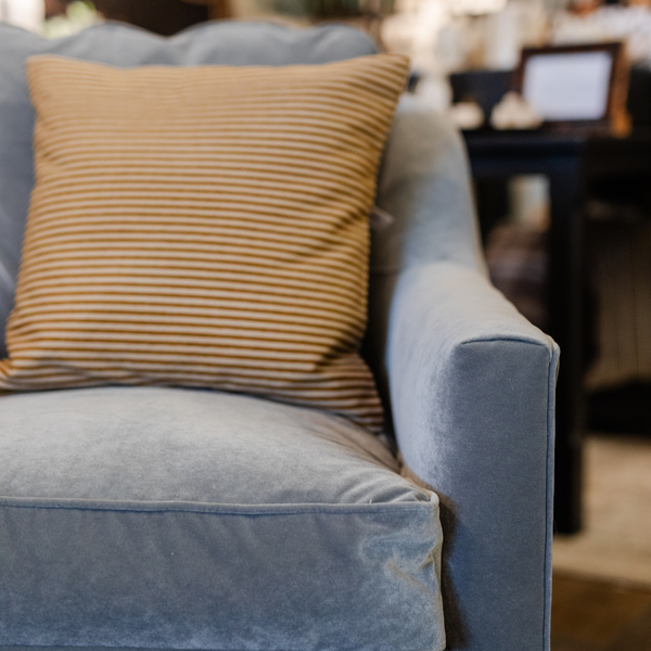 Floor Model Hollins Swivel Chair - Slate Velvet