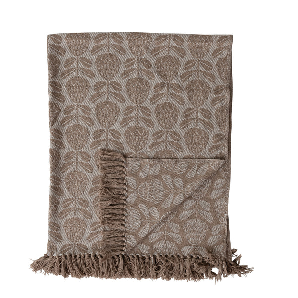 Floral Jacquard Throw