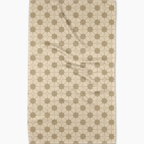 Flora Tile Tea Towel