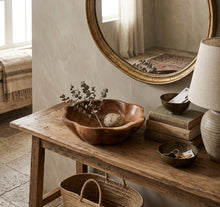 Load image into Gallery viewer, Flower Shape Teak Bowl