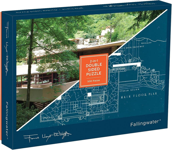 Frank Lloyd Wright Fallingwater Two-Sided Puzzle