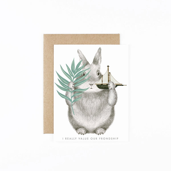 Frondship Bunny Card