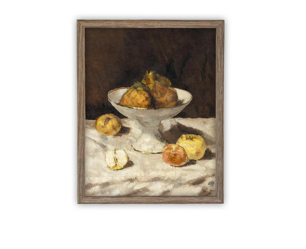 Golden Apples Vintage Framed Canvas Art