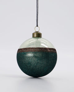 Green Striped Ornament