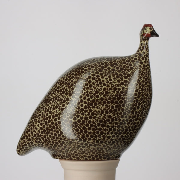 Guinea Fowl Black Speckled Anis Green - Henri