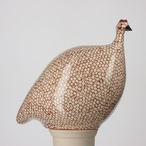 Guinea Fowl White Speckled Bordeaux - Adele