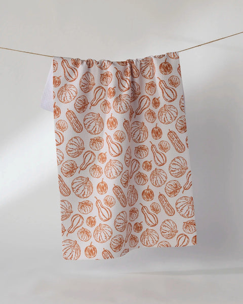 Harvest Sketch Tea Towel
