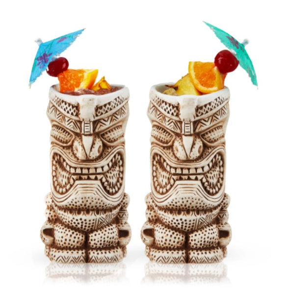 Hand Painted Ceramic Tiki Mug
