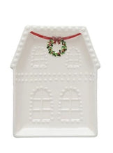 Load image into Gallery viewer, Embossed Stoneware House Plate