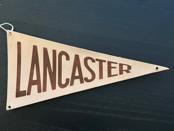 Lancaster Leather Pennant Flag