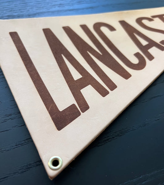 Lancaster Leather Pennant Flag