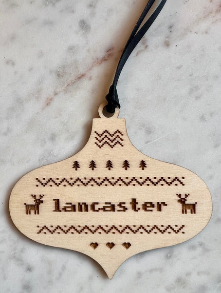 Lancaster Vintage Fair Isle Ornament