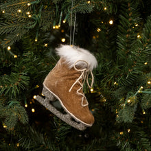 Load image into Gallery viewer, Velvet Ice Skate Ornament